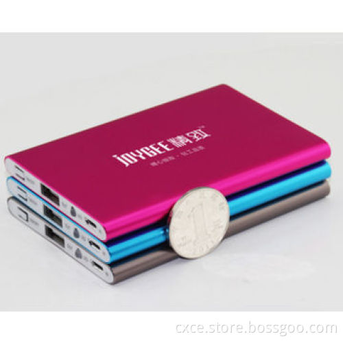 Credit Card Power Bank, 2600mAh, Metal Cover, PB36, 93x61x7.4mm